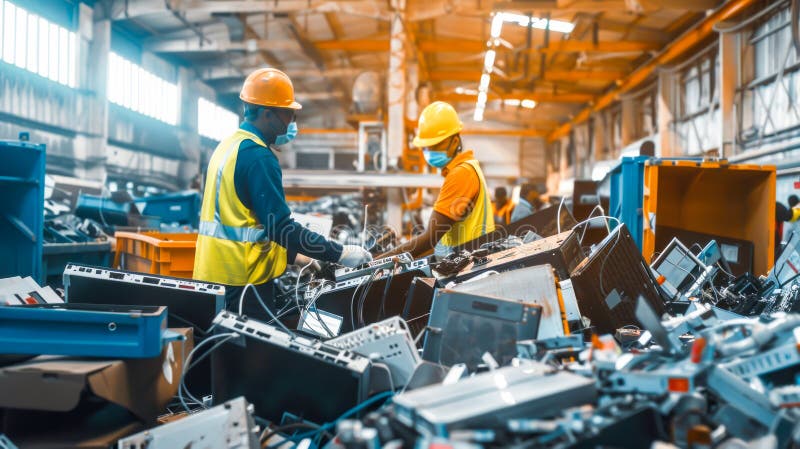 Professional e-waste sorting facility